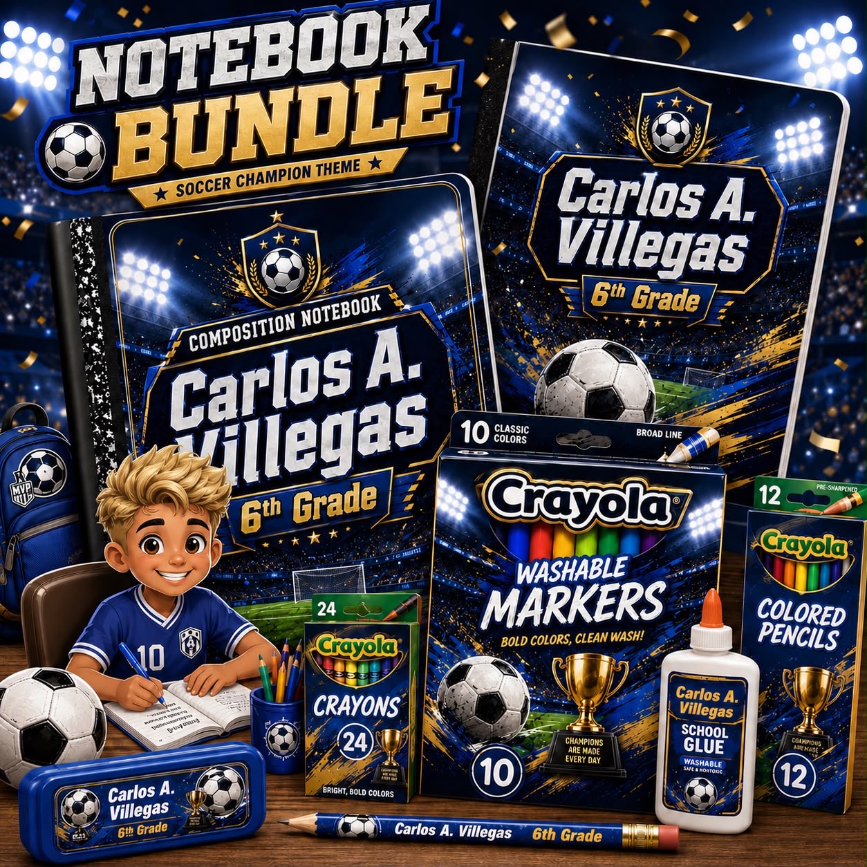 Example of a personalized Back to School bundle