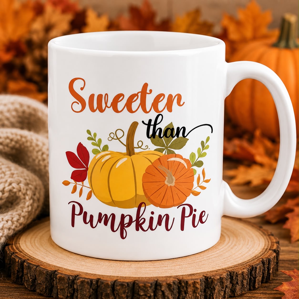 Sweeter Than Pumpkin Pie Fall mug