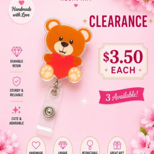 Teddy Bear Badge Reel