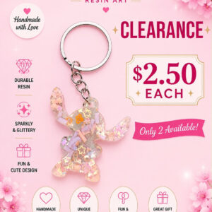 Teal Character Keychain