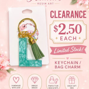 Green Letter L Keychain