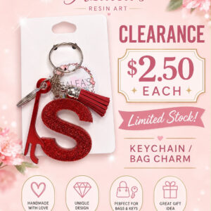 Red Letter S Keychain